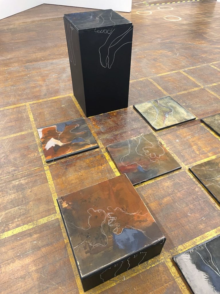 Hopscotch installation detail